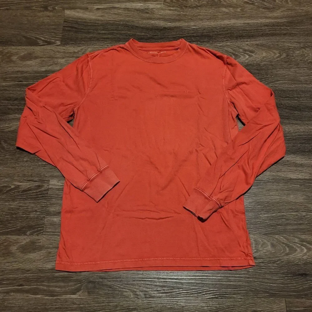 American Eagle Standard Fit Long Sleeved Basic Tee Shirt Men's Size Medium